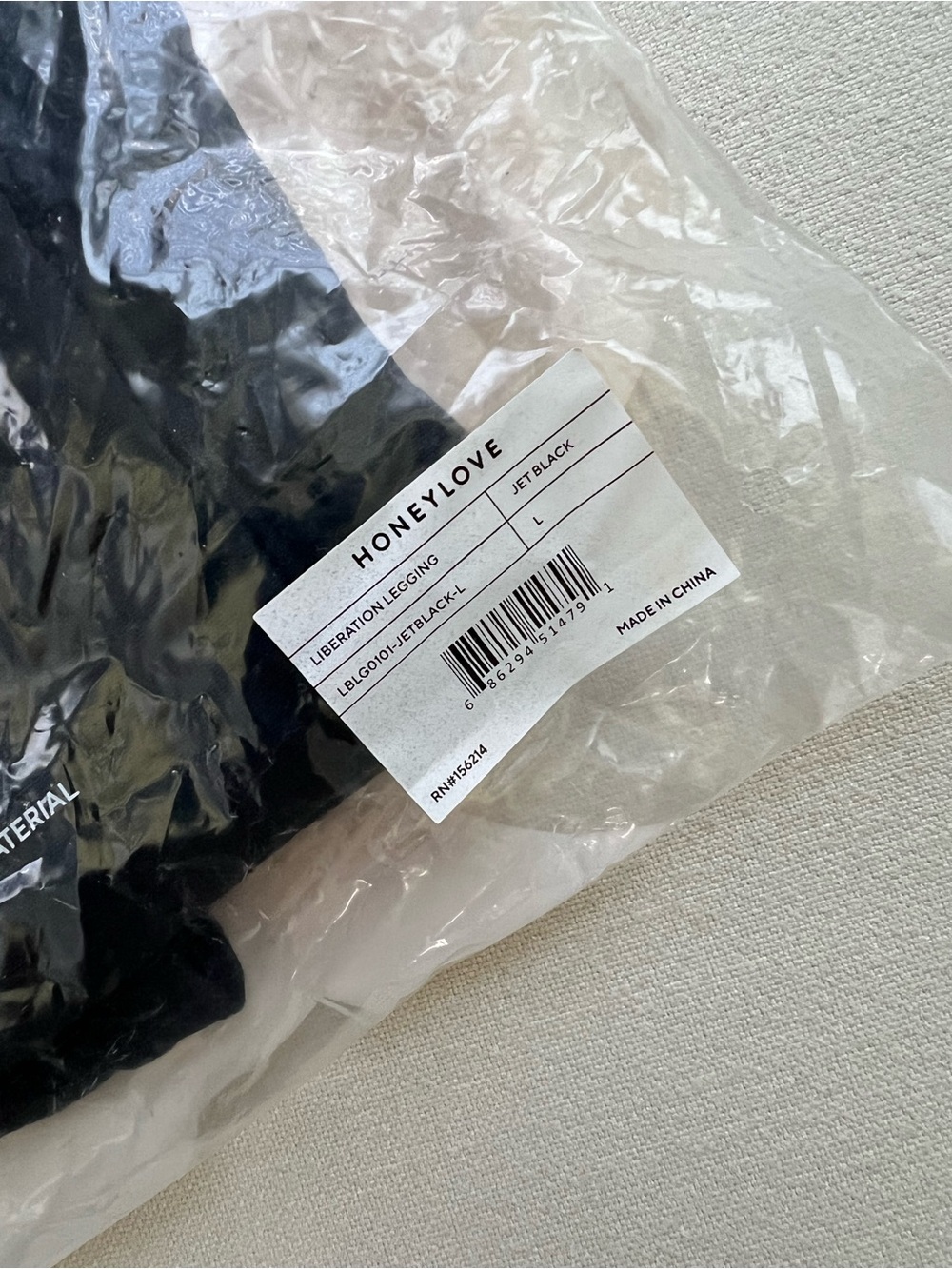 NWT - Honeylove Liberation Leggings 2.0 - Jet Black-  Large - Picture 4 of 5